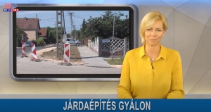 Járdaépítés Gyálon