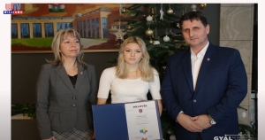 2022 02 18 WTV Híradó Középiskolás díjazottak Gyálon